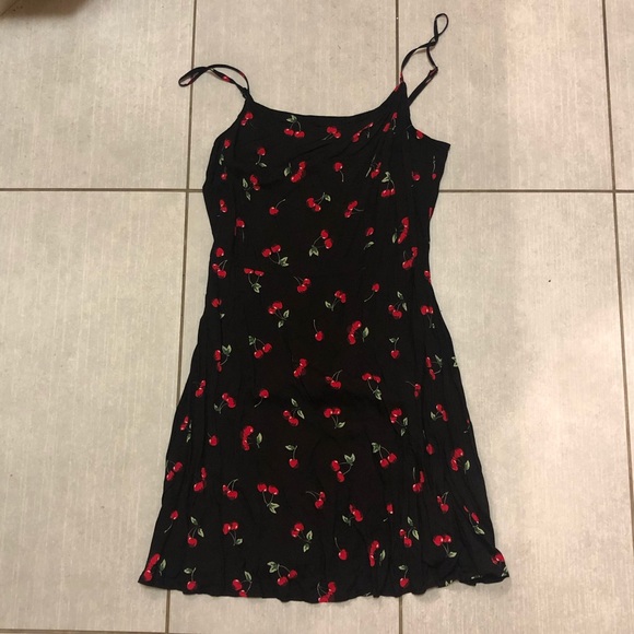 shein cherry dress